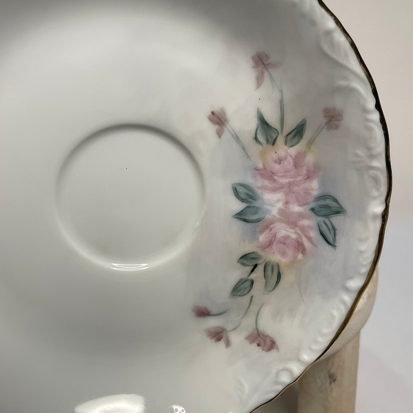 Small Pink Floral Custom Teacup Candle | 3.5 oz.