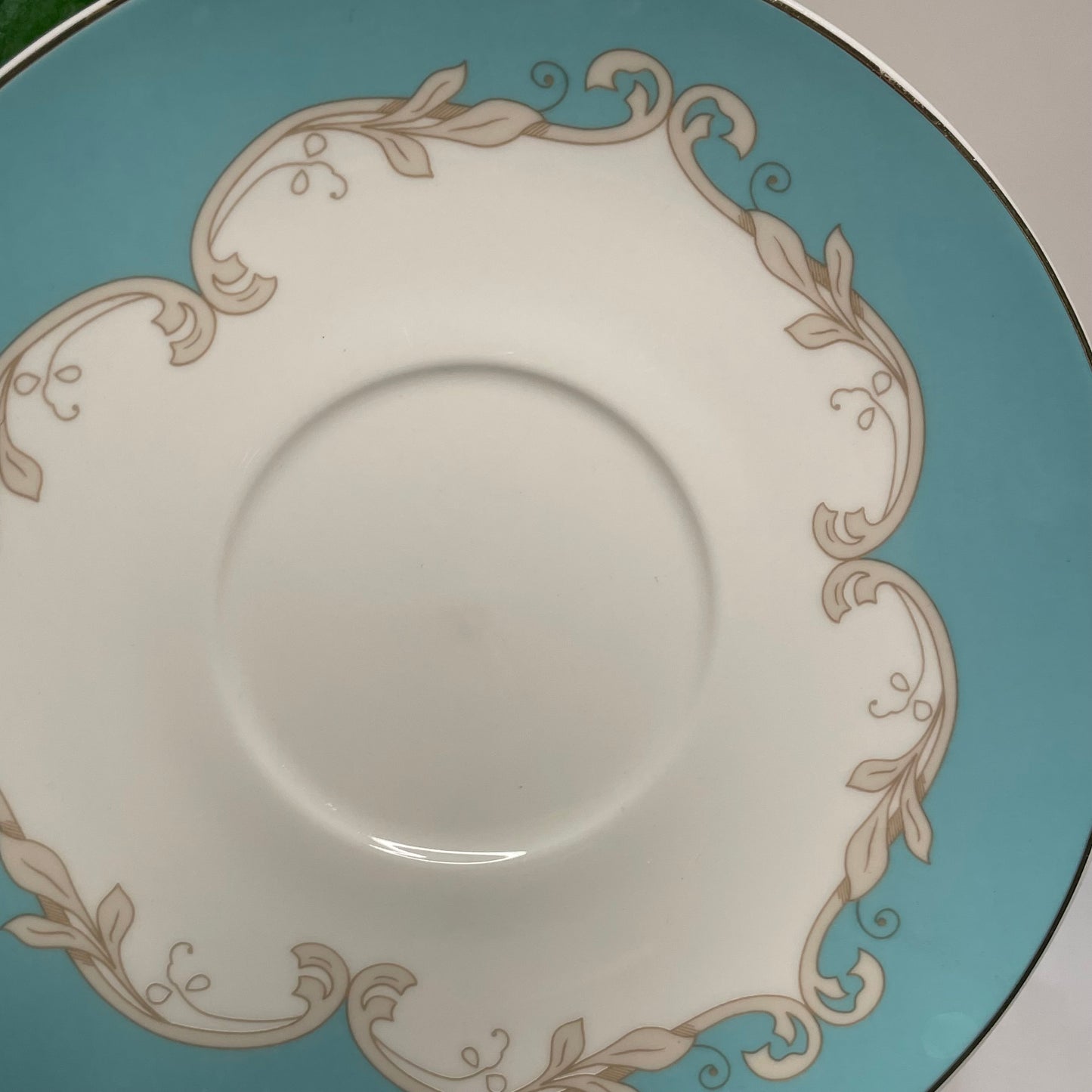 Blue Striped Porcelain Custom Teacup Candle | 5 oz.