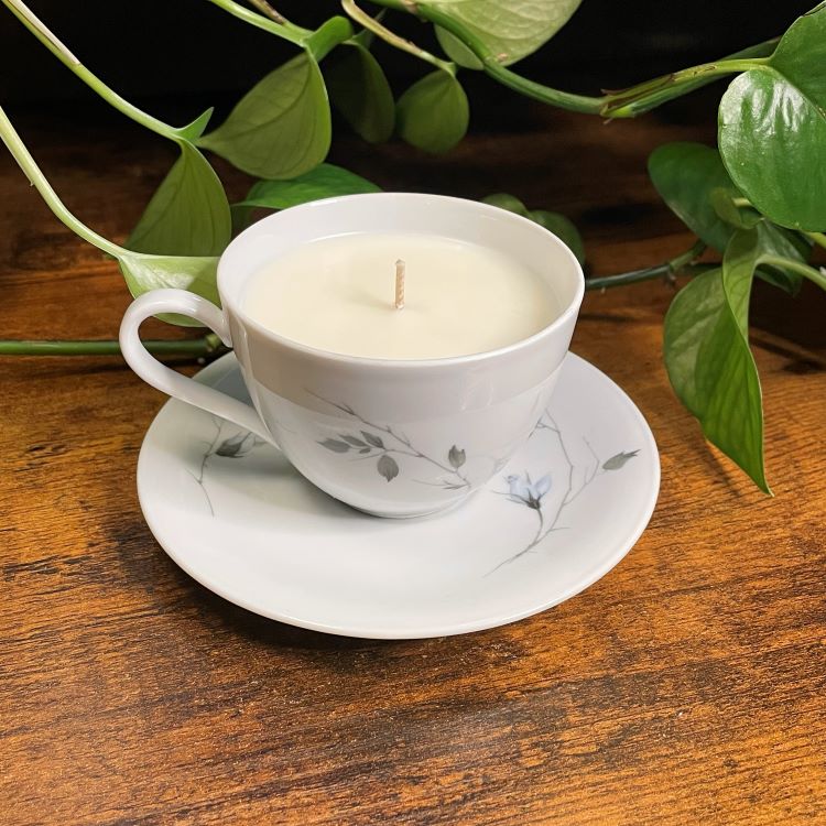 Seltmann Weiden Blue Roses Teacup Candle | Various Scents