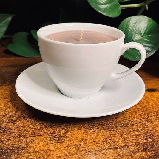 6 oz Smooth White Teacup Candle | Various Fragrances