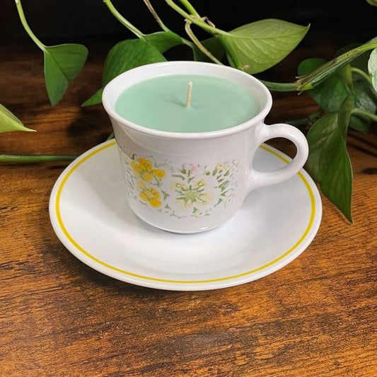 Corelle April Flower Pattern Teacup | Various Fragrances