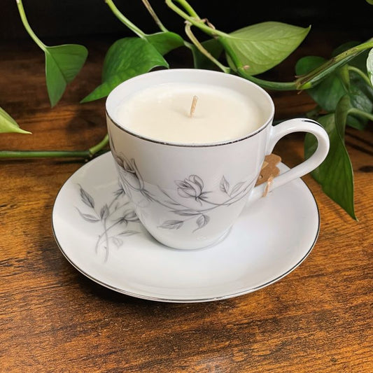 Cordon Bleu Lasting Rose Teacup Candle | Various Fragrances