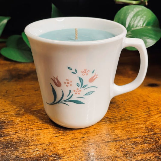 Corelle Rosemarie Tulip Teacup Candle | Various Fragrances