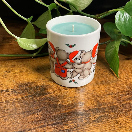 Teddy Bear Christmas Mug Candle | Fraser Fir