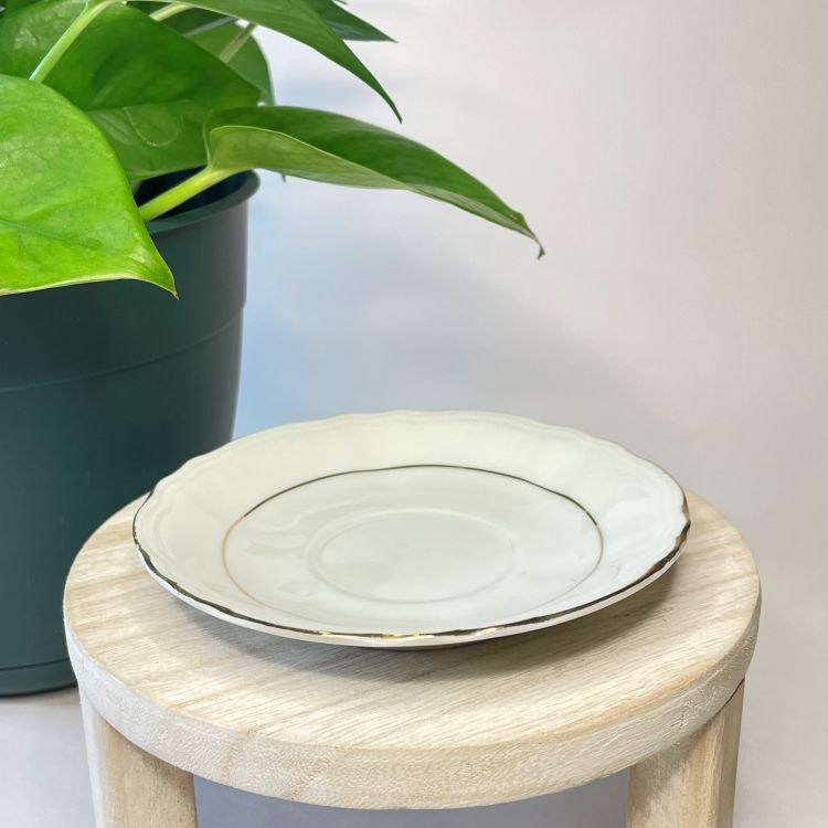 Hitkari Potteries Delicate Floral Custom Teacup Candle | 3.5 oz.