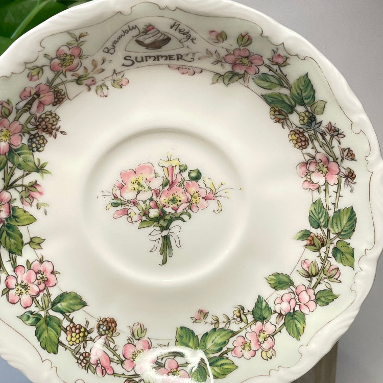 Royal Doulton Bramley Hedge Summer Green Customizable Teacup Candle | 6 oz.