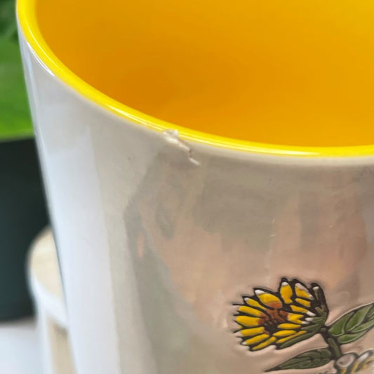 "Bee Kind" Sunflower Custom Mug Candle | 18 oz.