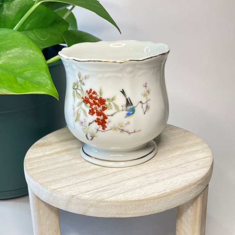 Takahashi Bird on a Branch Herb Pot Custom Candle | 7.5 oz.