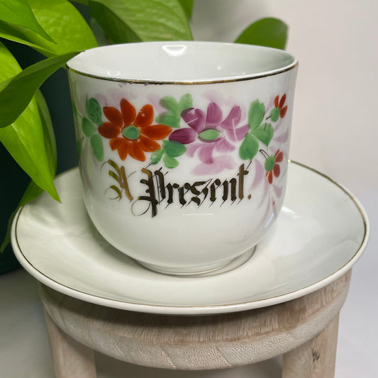 A Present Floral Custom Teacup Candle | 10 oz.