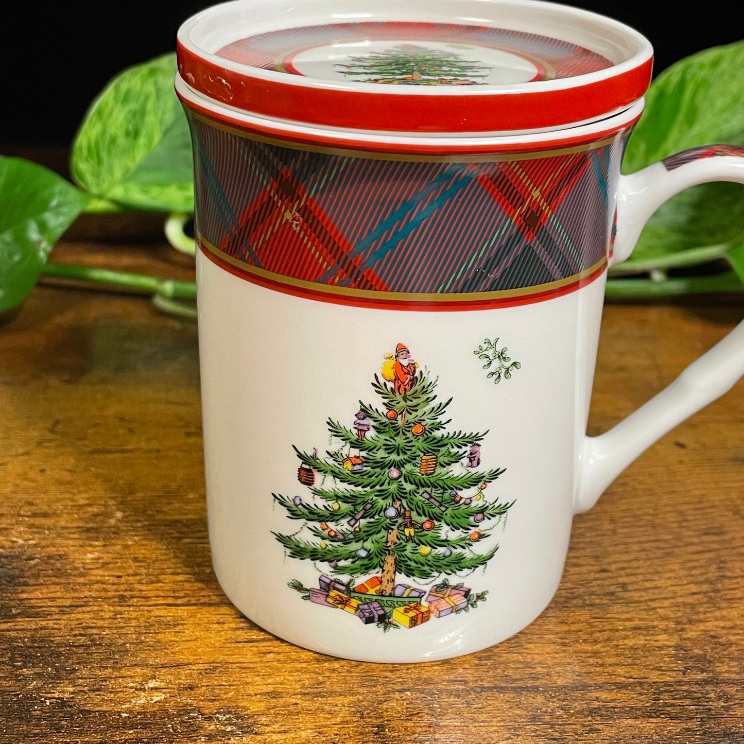 Spode Christmas Tree Coffee Mug Candle | Balsam & Cedar