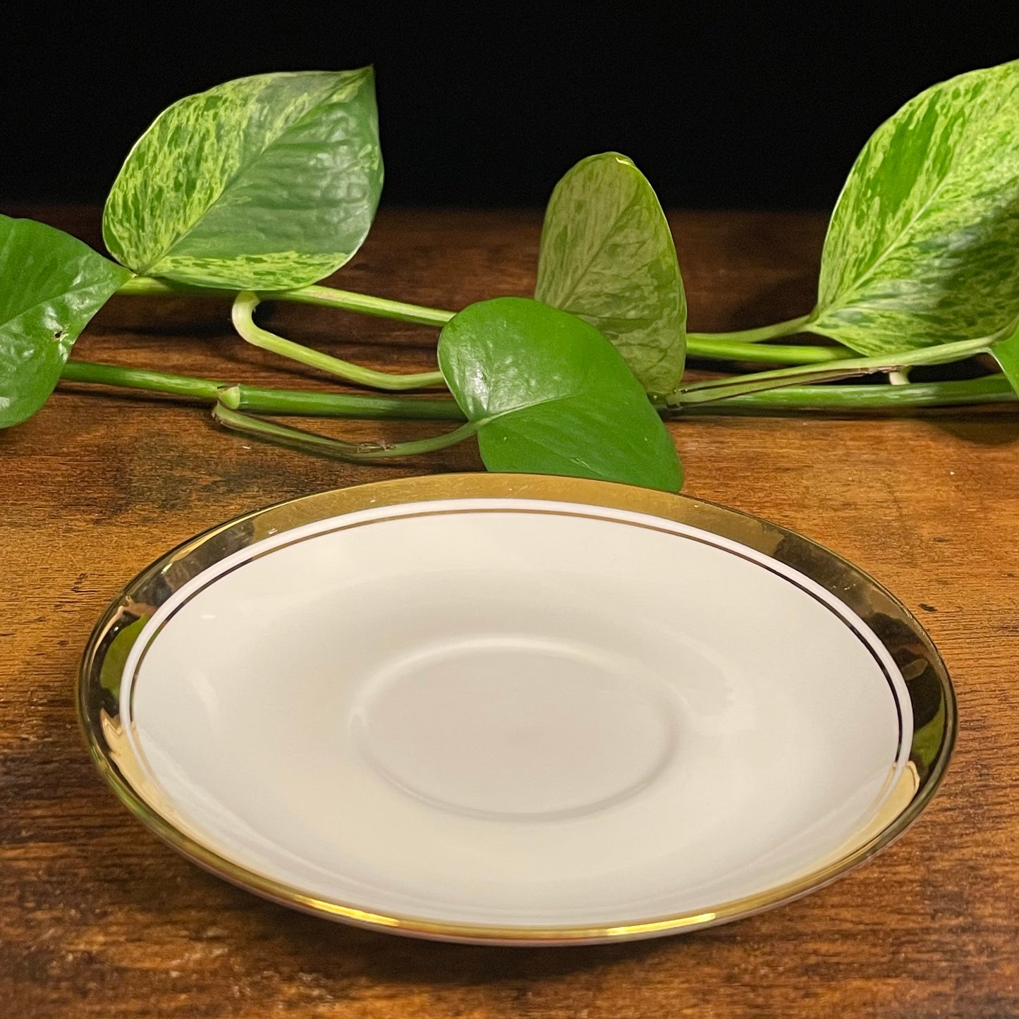 Bharat Collection Marvel Teacup With Gold Rim Candle | Mistletoe