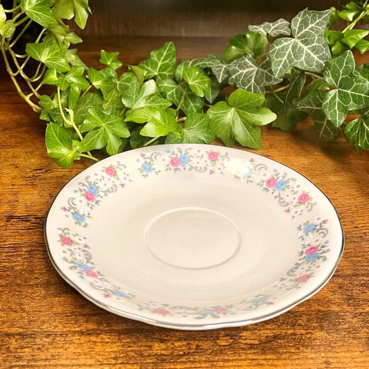 Vintage FTDA Pink Roses Teacup Candle | Baby Fresh