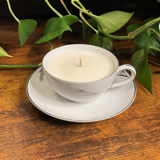Fukagawa Arita Wheat Teacup Candle | Library