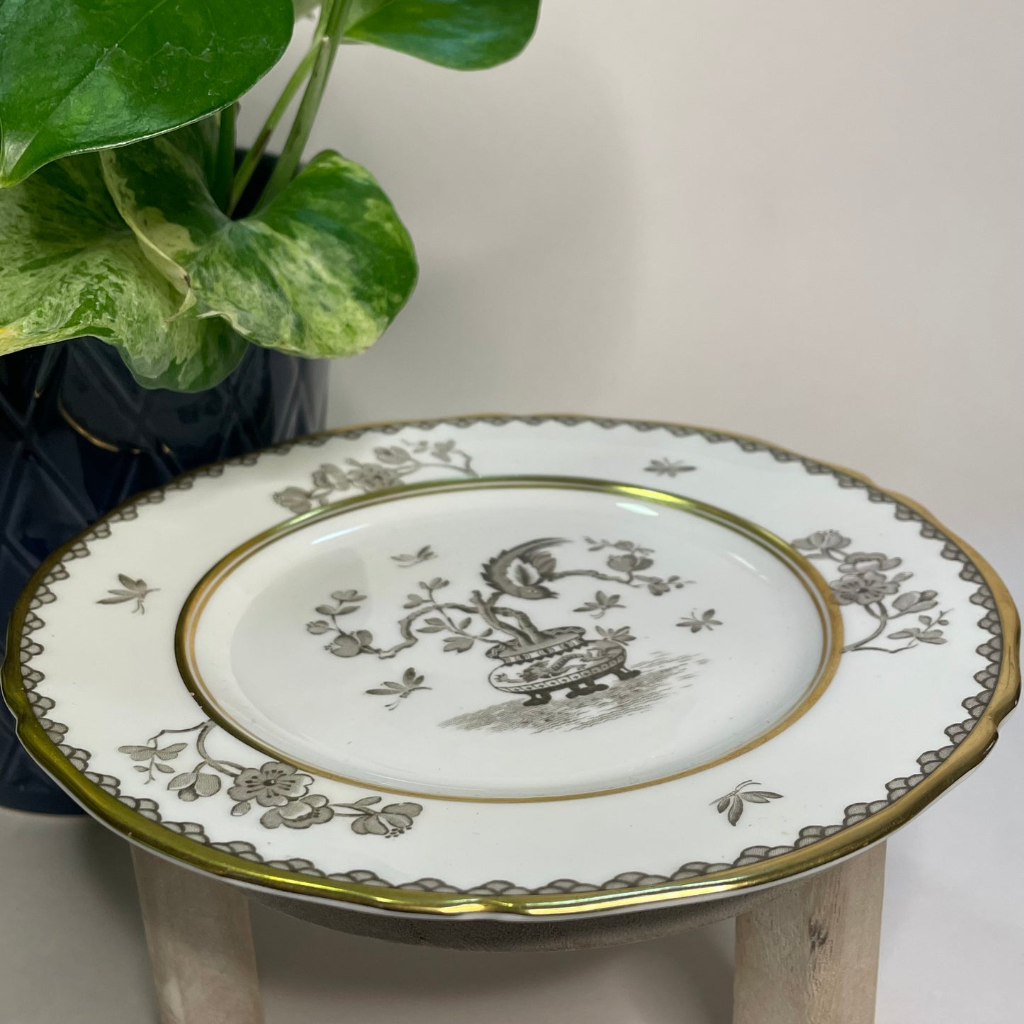 Ming Blossom Footed Double-Handle Teacup Candle | 5 oz.