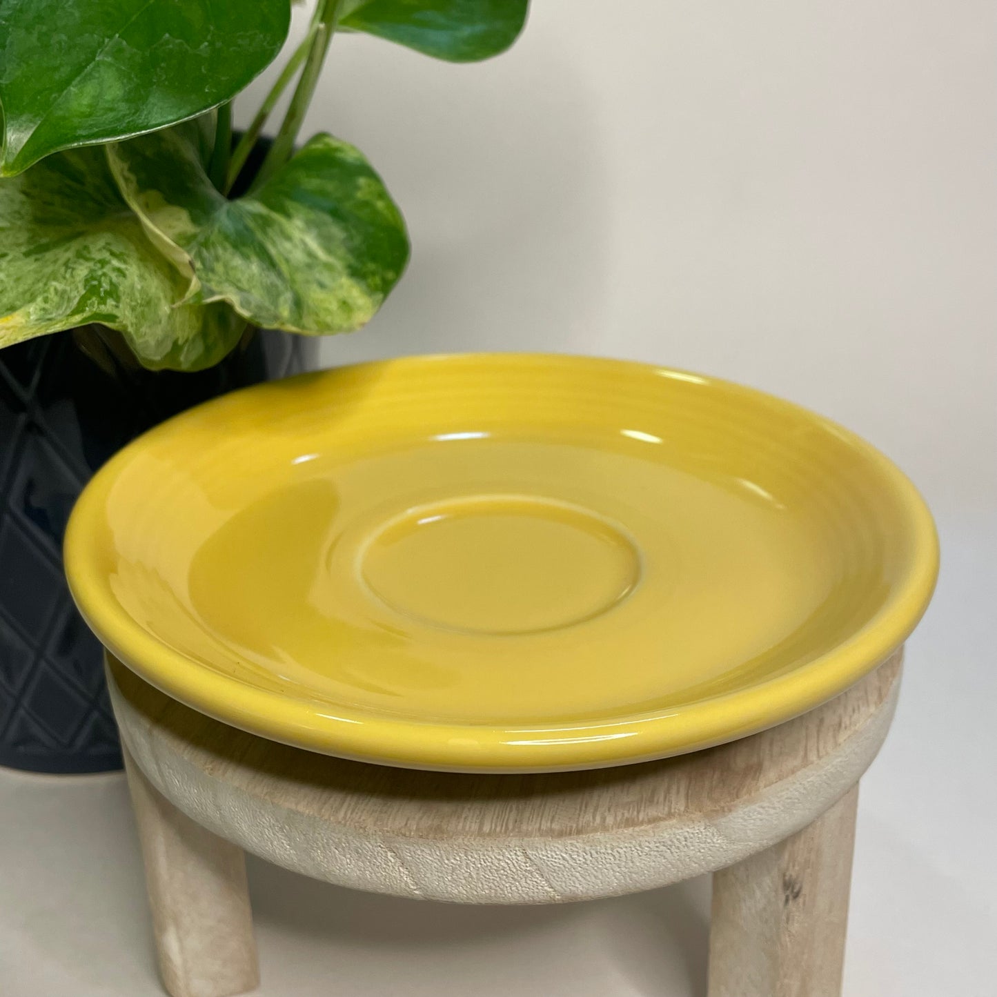 Vintage Fiestaware Homer Laughlin Yellow Custom Teacup Candle | 5.5 oz.