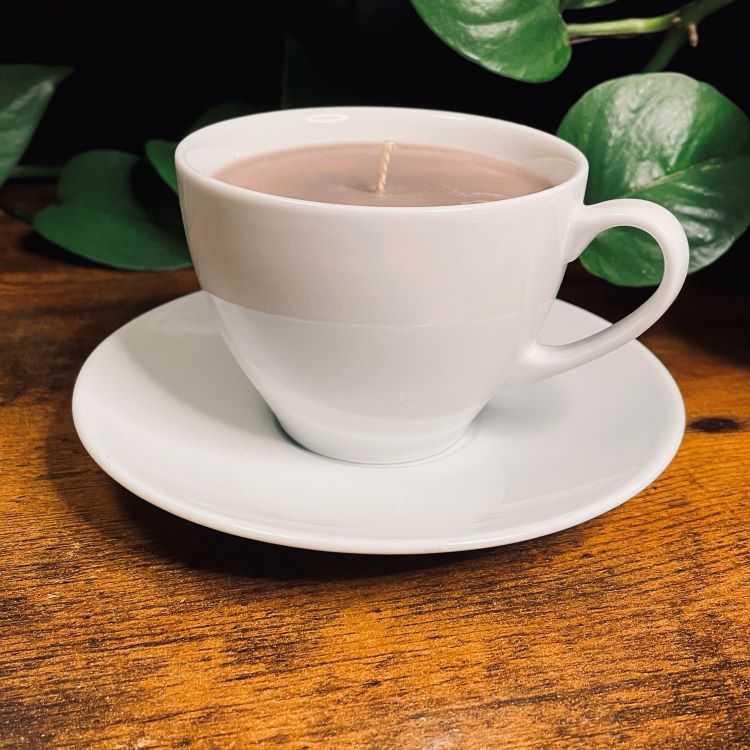 6 oz Smooth White Teacup Candle | Various Fragrances