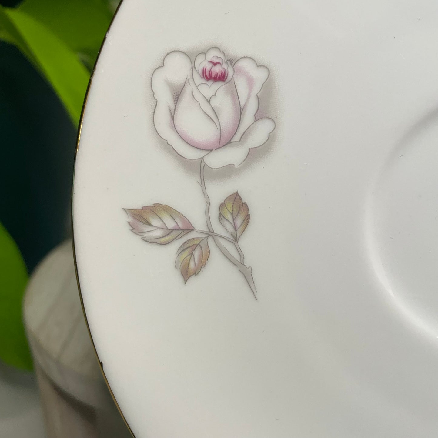 Johann Haviland Bavaria Sweetheart Rose Custom Teacup Candle | 6 oz.