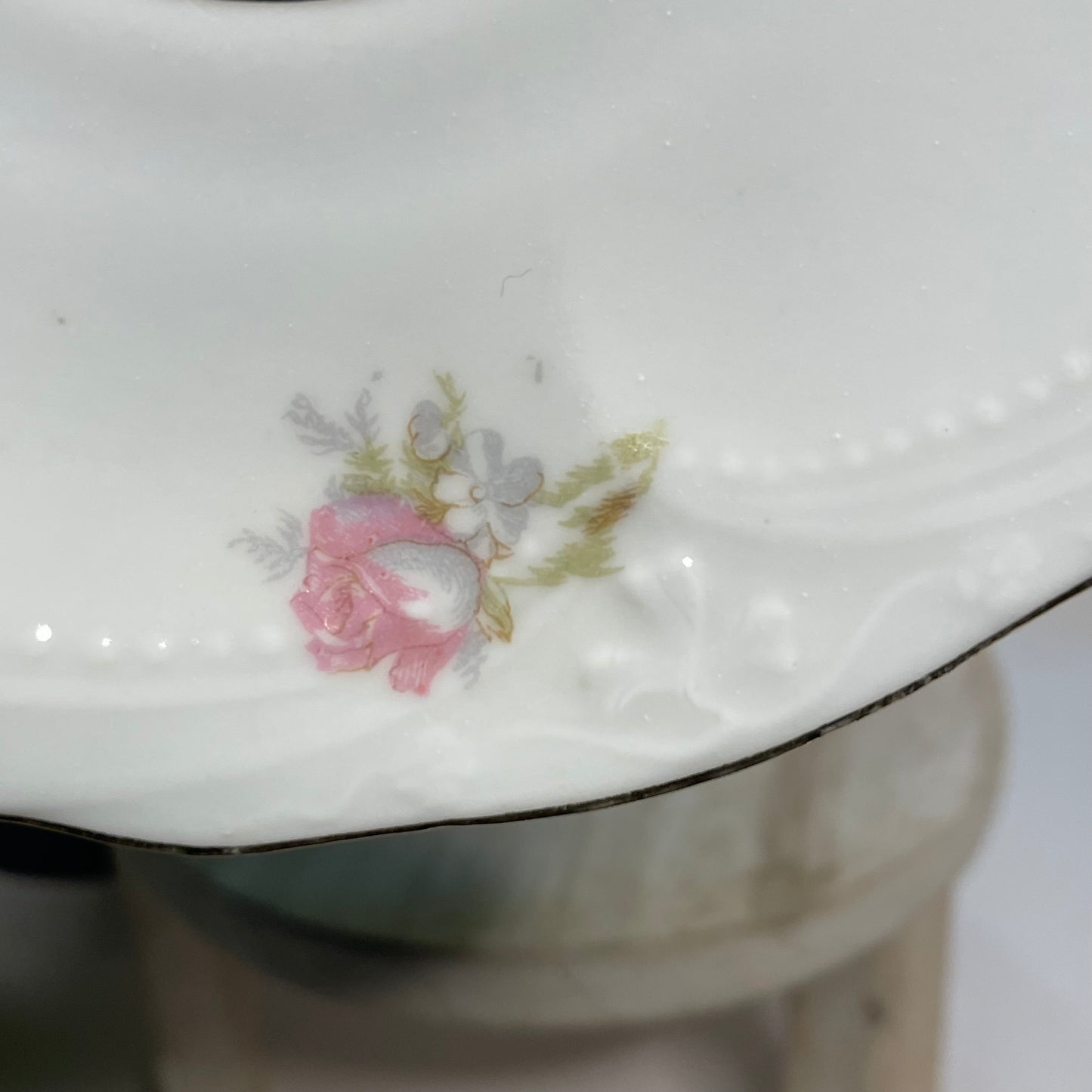 Pink Rose and Purple Irises Custom Teacup Candle | 6 oz.