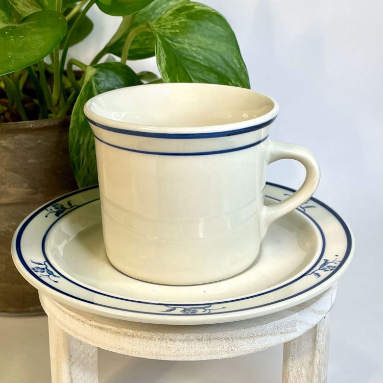 Brick Oven Stoneware Scandia Blue Custom Teacup Candle | 6.5 oz.
