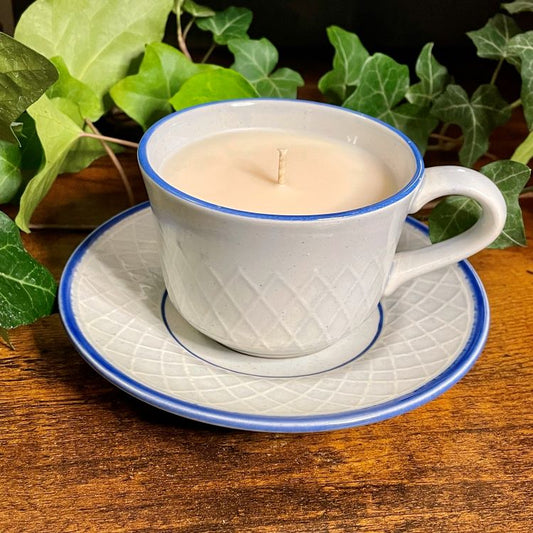 Dutch Weave Teacup Candle | Sweater Weather