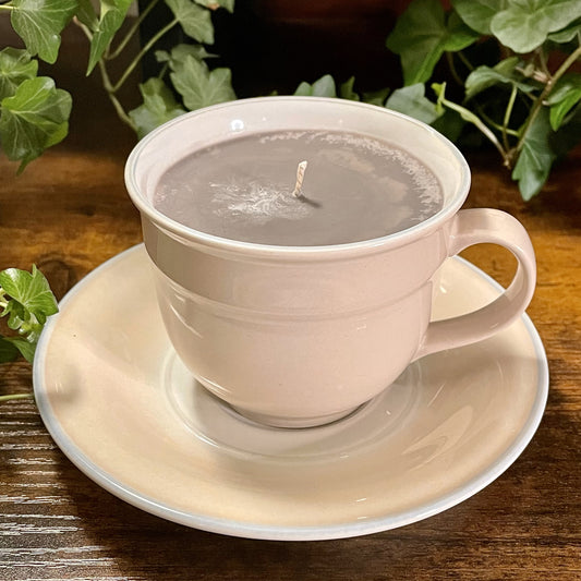 Home Beautiful Sea Coral Coffee Cup Candle | Hazelnut Coffee