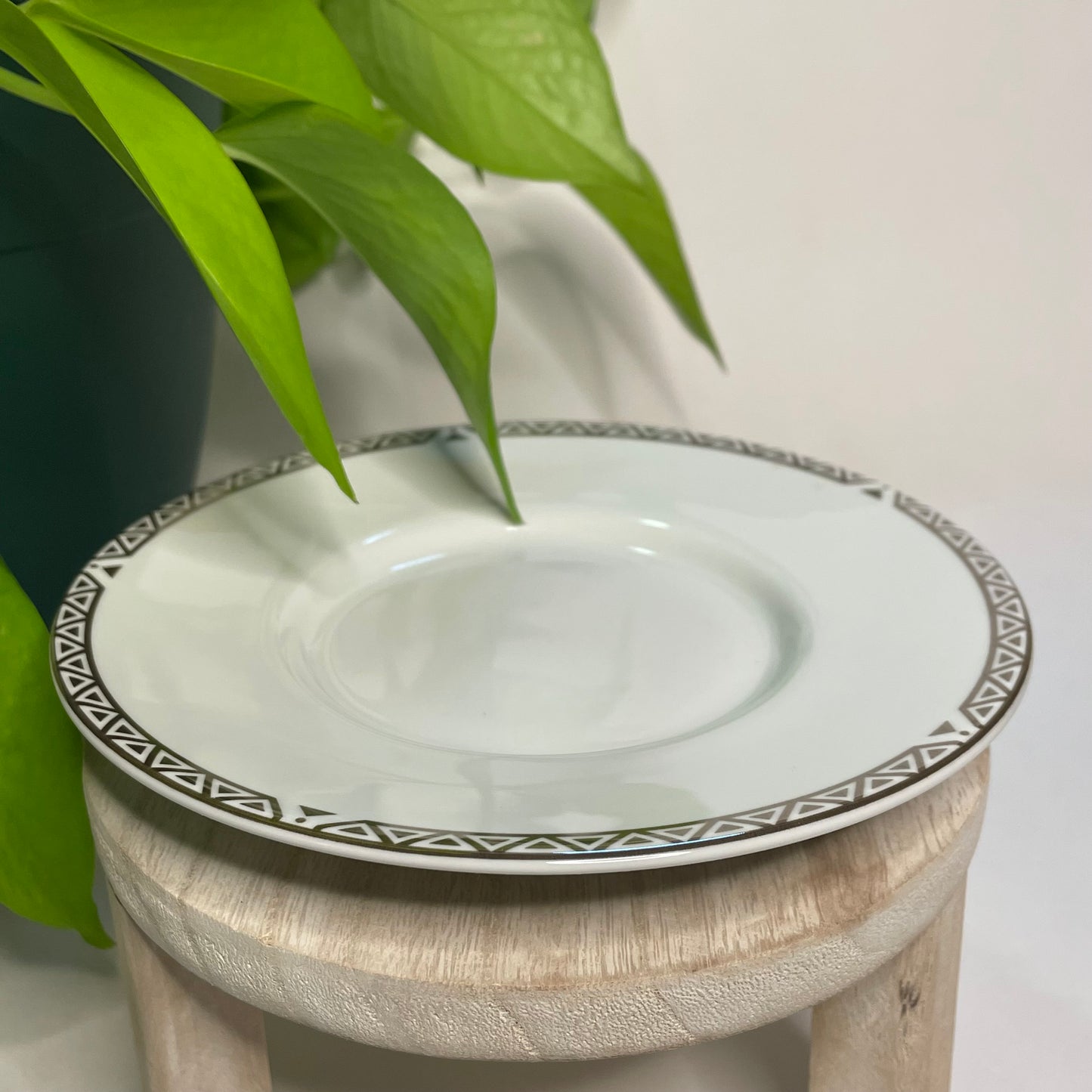 Silver  Triangles Custom Teacup Candle | 7 oz.
