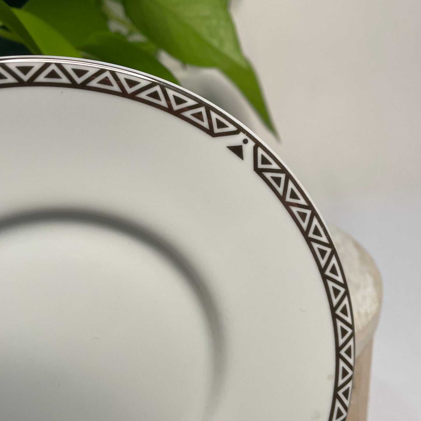 Silver  Triangles Custom Teacup Candle | 7 oz.