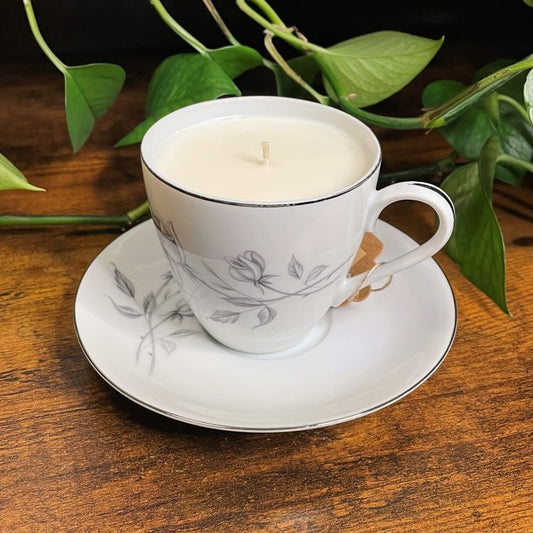 Cordon Bleu Lasting Rose Teacup Candle | Various Fragrances