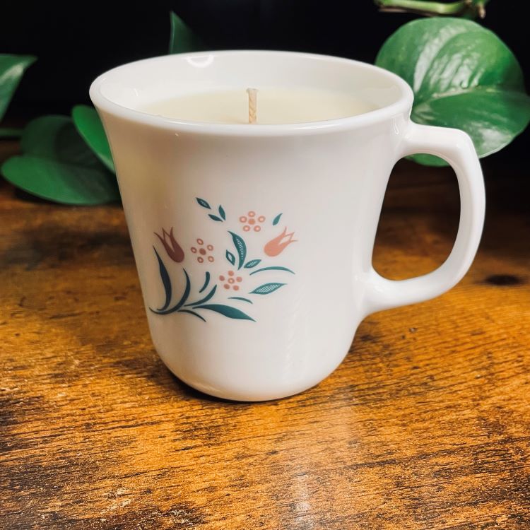 Corelle Rosemarie Tulip Teacup Candle | Various Fragrances