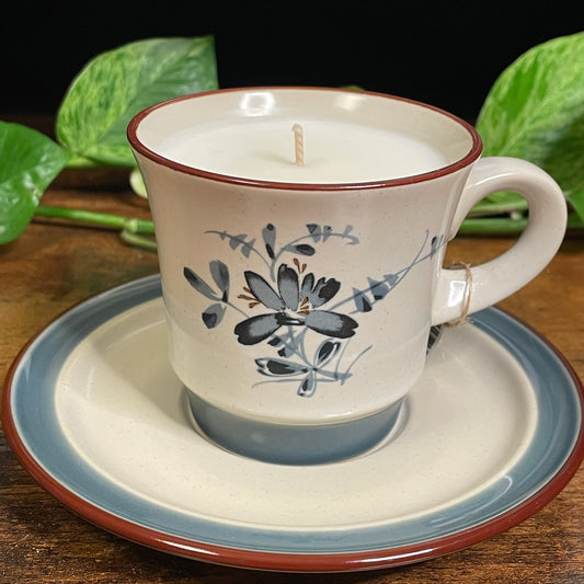Noritake Stoneware Pleasure Teacup Candle | Various Fragrance
