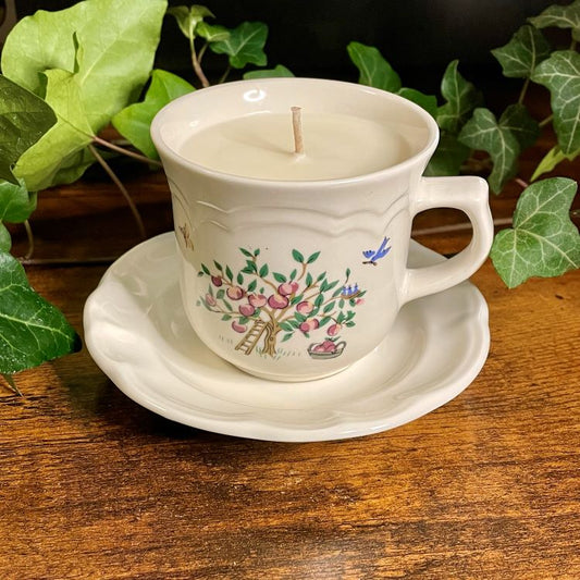 Pfaltzgraff Apple Valley Teacup Candle | Freshly Picked Apples