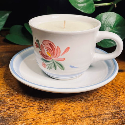 Intl Tableworks New Traditions Teacup Candle | Orange Blossom