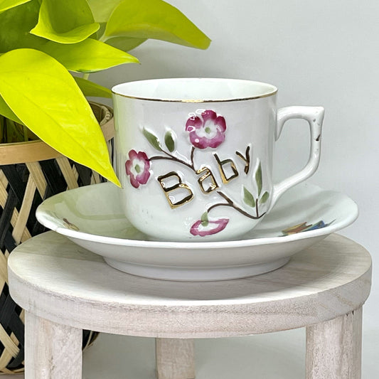 Baby Shower Custom Teacup Candle | 4 oz.