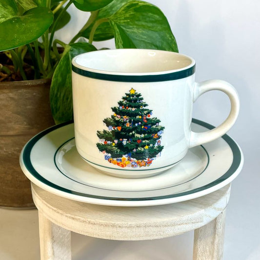 Christmas Tree Custom Teacup Candle | 8 oz.
