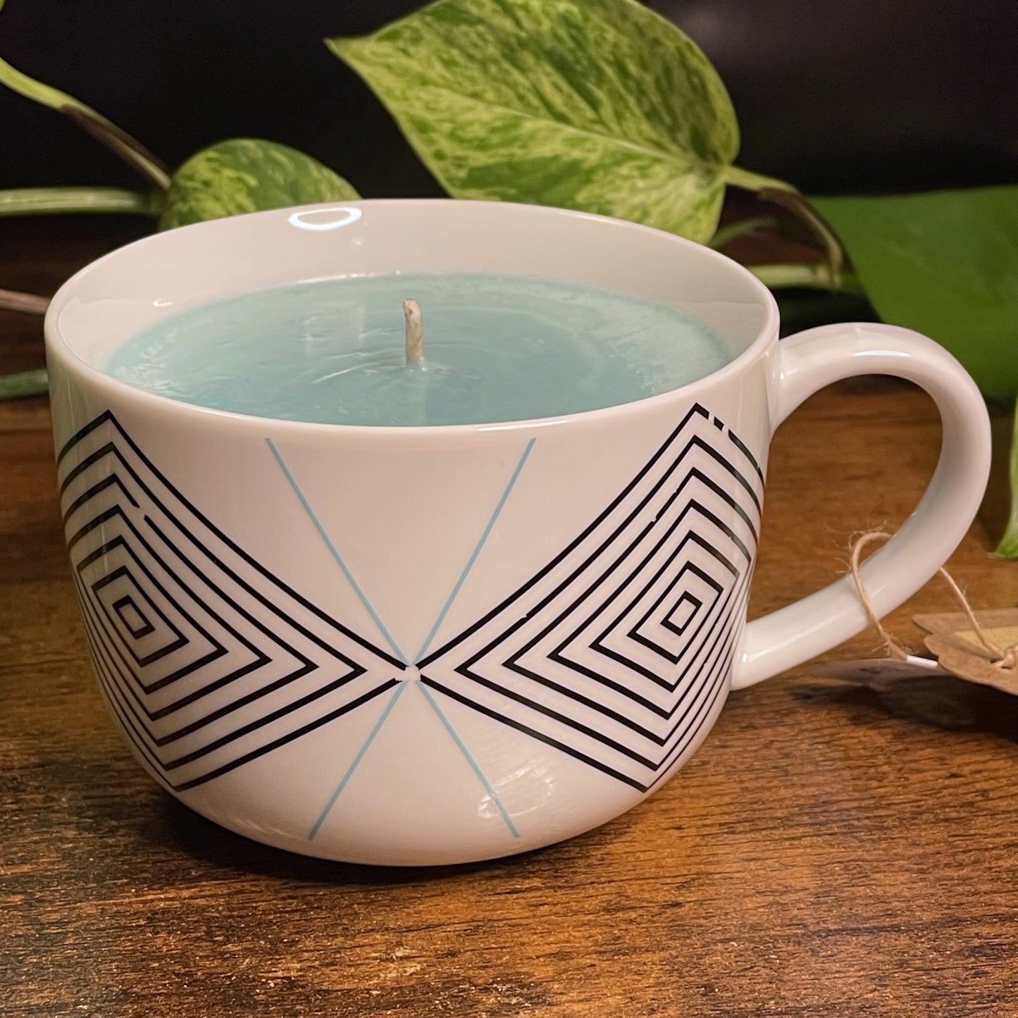 Cheeky I Help End Hunger Coffee Mug Candle | Gingham