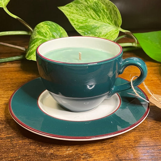 Pagnossin Treviso Green Teacup Candle | Highland Thistle