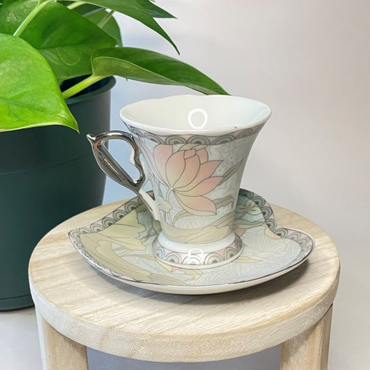 D'Lusso Home Collection Pink Lotus Teacup Candle | 1.5 oz.