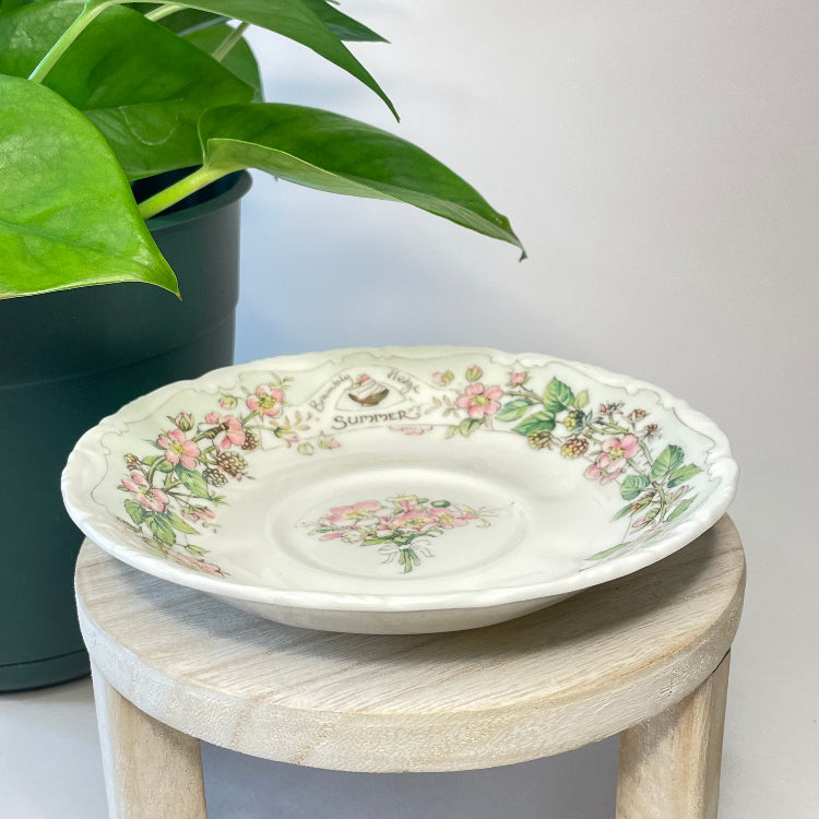 Royal Doulton Bramley Hedge Summer Green Customizable Teacup Candle | 6 oz.