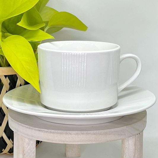 Oneida Sunrise White Custom Teacup Candle | 7 oz